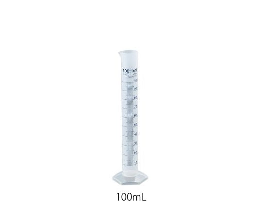 PPメスシリンダー 100mL PPM100 3-522-04