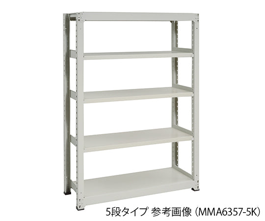 中量ボルトレスラック 5段 1800×571×2100mm (耐荷重:300kg/段) MMA7657-5K 3-7949-08