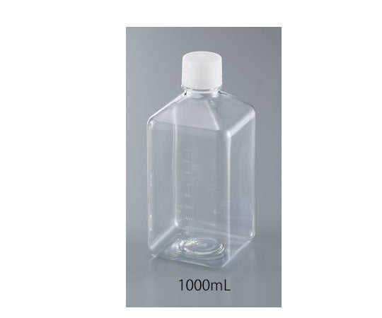 角型培地瓶 1000mL 12本入  GPE1000 4-551-03