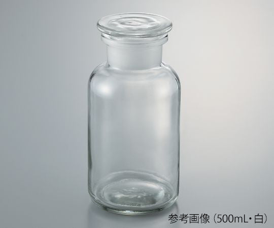 広口試薬瓶 白 50mL 632414104050 3-9175-01