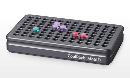 CoolRack M96ID 1.5mL/2mL×96本 ウェル識別番号有 グレー BCS-116