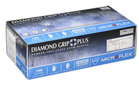 手袋 ラテックスグローブ パウダーフリー DIAMONDGRIP PLUS XS 63754060