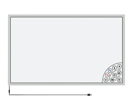 INMEDIAM】タッチフレーム 白板家 1062×615mm シルバー JM-900-S 3