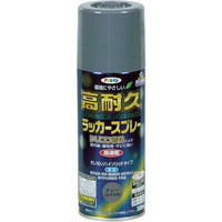 アサヒペン 高耐久ラッカースプレー300ML グレー 551276 445-0639