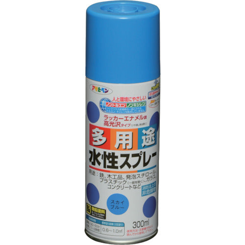 アサヒペン 水性多用途スプレー 300ML スカイブルー 565129 792-5719