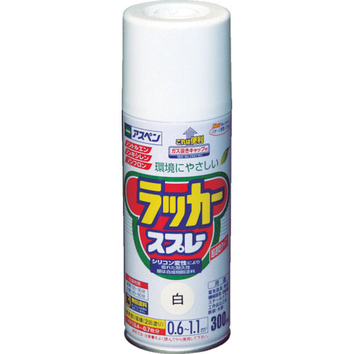 アサヒペン アスペンラッカースプレー300ml 白 568007 445-0752