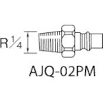 アネスト岩田 クイックジョイント(プラグ) AJQ-02PM 283-6319