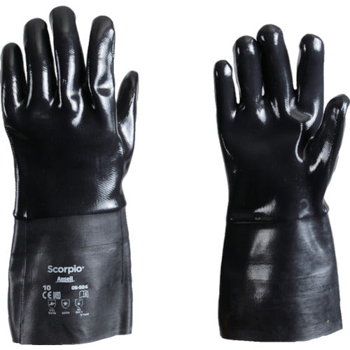 アンセル 耐薬品手袋 アルファテック 09-924 XLサイズ 858-0703