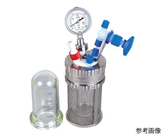 耐圧ガラス反応容器 ミニクレーブ 250mL  PTFE250 4-2624-03