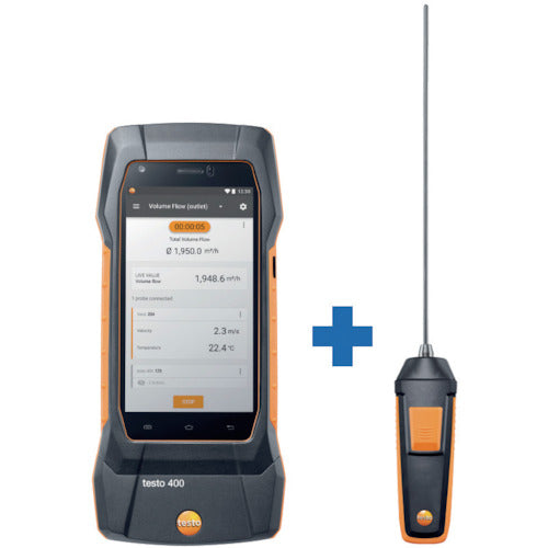 INMEDIAM】テストー testo400 + Pt100 高精度温度プローブ TD20-400-12