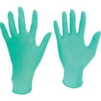 ミドリ安全 ニトリル使い捨て手袋 薄手 粉なし 緑 L (200枚入) VERTE-761H L 436-2951
